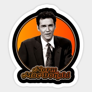 Retro Norm MacDonald Tribute Sticker